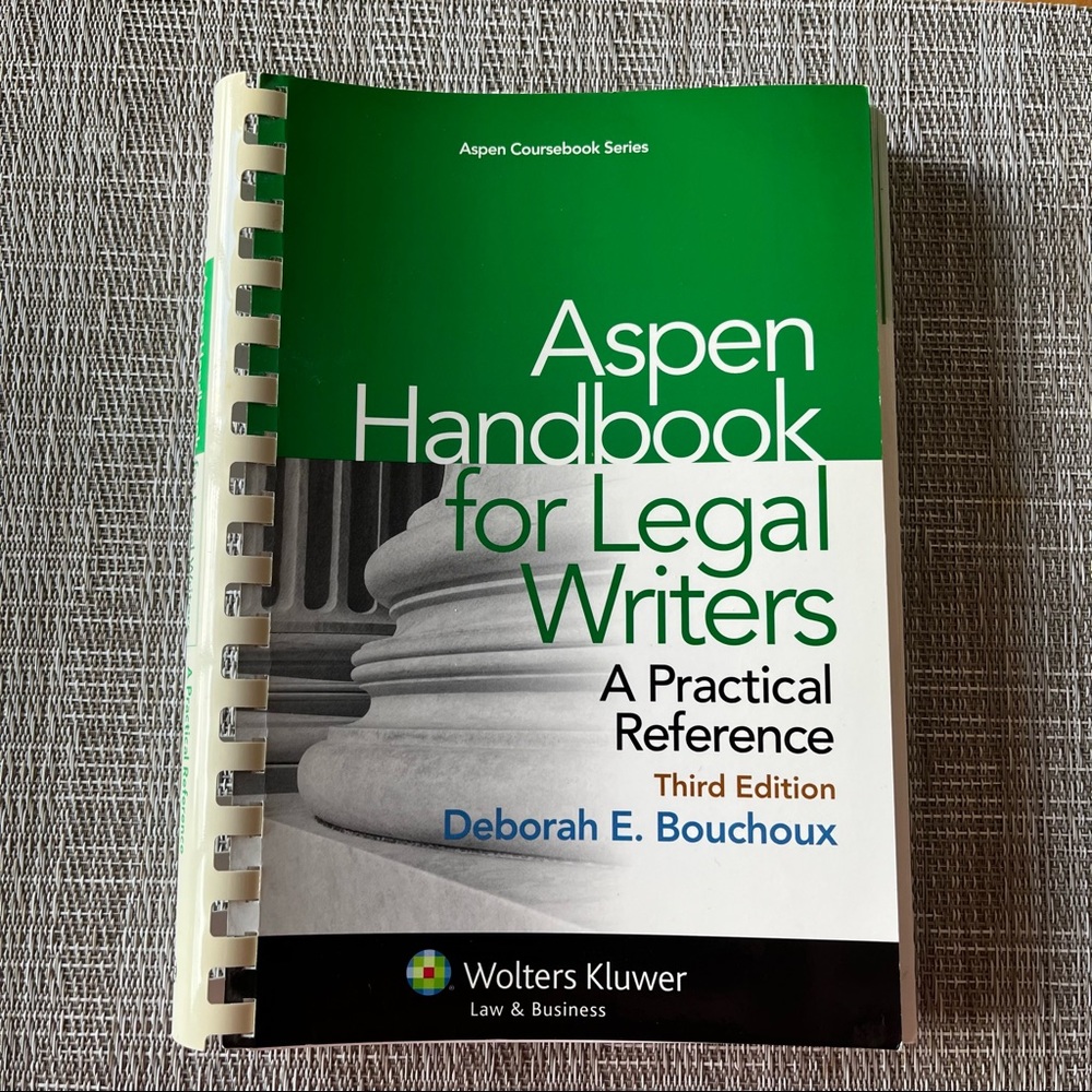 Aspen Handbook for Legal Writers